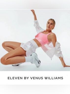 EleVen by Venus Williams & K-Swiss Glowup FlyAway Jacket Iridescent Foil XS NWT!